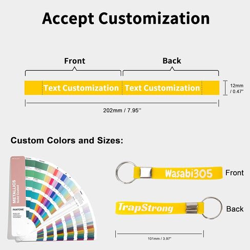 Desent Custom Keychains Bulk Personalized Silicone Keychains Customized Text Wristbands Key Ring for Events, Awareness in Saudi Arabia