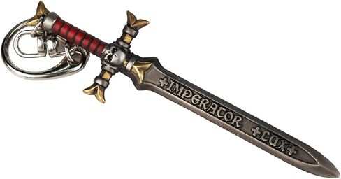 Starforged Warhammer 40000 Black Templars Emperor's Champion Men's keychain Black Sword in Saudi Arabia