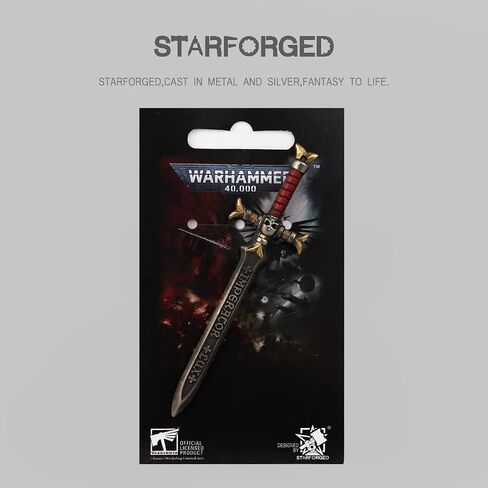 Starforged Warhammer 40000 Black Templars Emperor's Champion Men's keychain Black Sword in Saudi Arabia