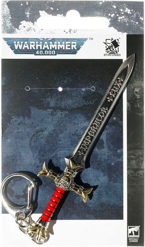 Starforged Warhammer 40000 Black Templars Emperor's Champion Men's keychain Black Sword in Saudi Arabia