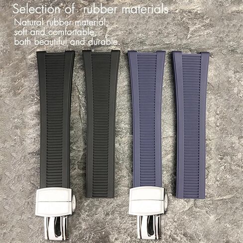 Rubber Silicone Watch Band for Patek Philippe PP 5711 5712G Nautilus Wristband 25mm Black Blue Brown Watchband Sports Strap Men in Saudi Arabia