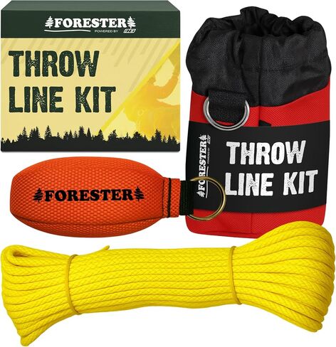 FORESTER Professional Arborist Throw Line Kit with Storage Bag | Tree Felling Equipment with Arborist Throw Bag | Throw Rope, Throw Weight, and Storage Bag in Kuwait