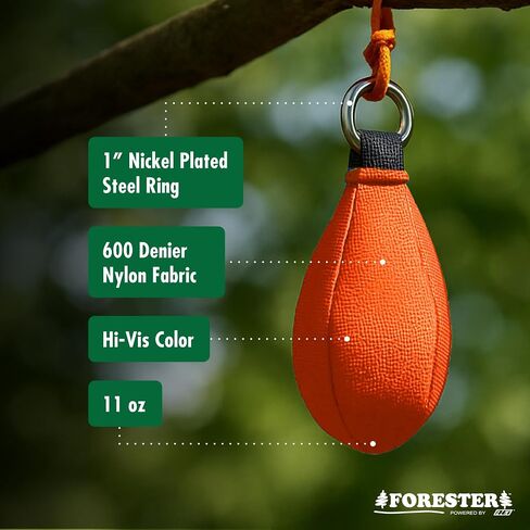 FORESTER Professional Arborist Throw Line Kit with Storage Bag | Tree Felling Equipment with Arborist Throw Bag | Throw Rope, Throw Weight, and Storage Bag in Kuwait