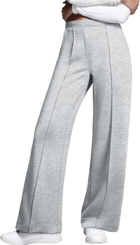 Aleumdr Women's Wide Leg Pants High Waist Casual Pants Fall 2025 Sweatpants Lounge Work Pants Slack with Pockets in Saudi Arabia