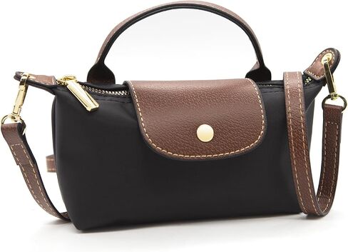 Long Keeper Mini Crossbody Bag for Women Small Nylon Tote Bag Colorblock Shoulder Handbag Top Handle Purse Phone Clutch Bag in Kuwait