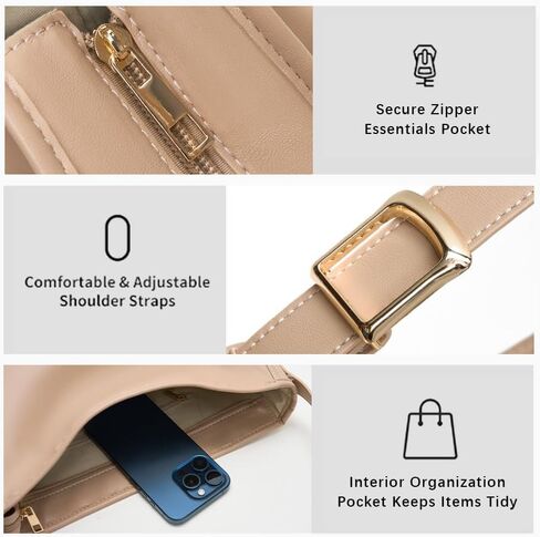 Hobo Bag for Women Shoulder Handbag Slouchy Purses in Kuwait