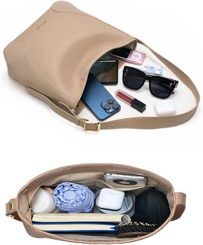 Hobo Bag for Women Shoulder Handbag Slouchy Purses in Kuwait