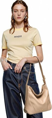 Hobo Bag for Women Shoulder Handbag Slouchy Purses in Kuwait