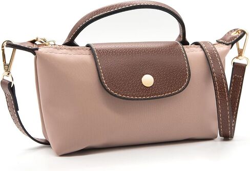 Long Keeper Mini Crossbody Bag for Women Small Nylon Tote Bag Colorblock Shoulder Handbag Top Handle Purse Phone Clutch Bag in Kuwait