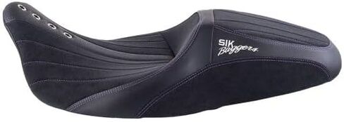 Advanblack Sik Baggers بجولة في مقعد مع خياطة مخصصة للفترة 2009-2023 Harley Road Glide و Street Glide و Road King & Electra Glide ， Gel-Lab Cushion و Synthetic Sued in Saudi Arabia
