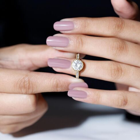 معتمد 2CT مختبر مديّم ميدان خاتم الخطوبة ، جودة EF-VS ، حلقة 8 مم من الماس Solitaire (مثالي للهدية) in Saudi Arabia