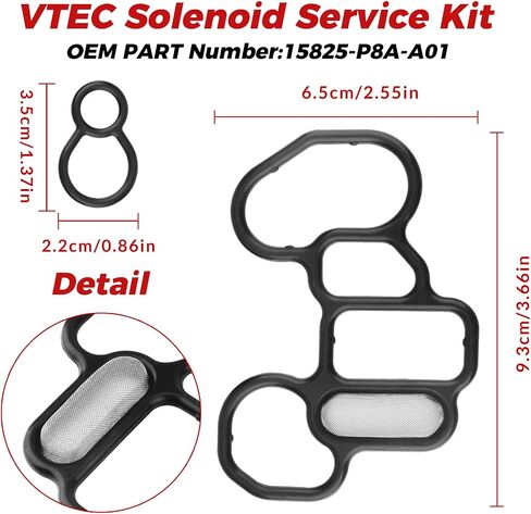 15815-R41-L01 Head Cylinder Solenoid Valve Gasket Kit Fit for 2008-2012 Honda Accord 2.4L L4 15815R41L01,VVS906,946430 in Saudi Arabia