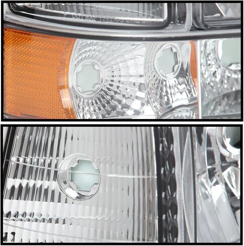 PIT66 LED BAR ANDERMBLY مجموعة متوافقة مع 1992-1996 FORD F150/F250/F350 BRONCO 1992 1993 1994 1995 1996 مصابيح الأمامية مع مصابيح الإشارة المصدفة CORNER CLEAR in Kuwait
