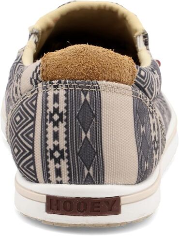 Twisted X Women's Hooey Loper Slip-On Shoes - Cool and Casual Hooey Shoes with Fashionable Textile Fabric Design - Features ecoTweed Lining and Blended Rice Husk Outsole, Black & Yellow Multi, 8 M in Saudi Arabia