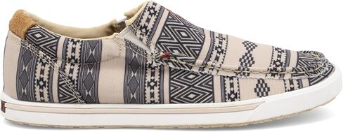 Twisted X Women's Hooey Loper Slip-On Shoes - Cool and Casual Hooey Shoes with Fashionable Textile Fabric Design - Features ecoTweed Lining and Blended Rice Husk Outsole, Black & Yellow Multi, 8 M in Saudi Arabia