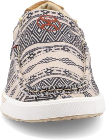 Twisted X Women's Hooey Loper Slip-On Shoes - Cool and Casual Hooey Shoes with Fashionable Textile Fabric Design - Features ecoTweed Lining and Blended Rice Husk Outsole, Black & Yellow Multi, 8 M in Saudi Arabia