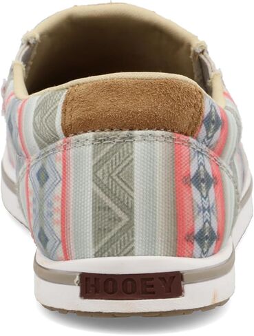 Twisted X Women's Hooey Loper Slip-On Shoes - Cool and Casual Hooey Shoes with Fashionable Textile Fabric Design - Features ecoTweed Lining and Blended Rice Husk Outsole, Black & Yellow Multi, 8 M in Saudi Arabia