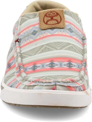 Twisted X Women's Hooey Loper Slip-On Shoes - Cool and Casual Hooey Shoes with Fashionable Textile Fabric Design - Features ecoTweed Lining and Blended Rice Husk Outsole, Black & Yellow Multi, 8 M in Saudi Arabia