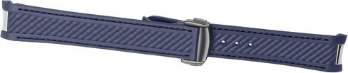 Watch Band Compatible with Omega Seamaster 300 AT150 Aqua Terra 8900 Curved End Steel Buckle, Soft Silicone Rubber Replacement Wrist Strap for Omega Seamaster Series Watch Straps in Saudi Arabia