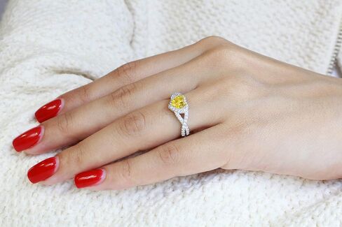 Zirconia Zirconia Infinity Heart Promise Ring Sternling Silver (يأتي في in Kuwait