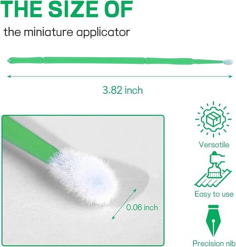 100pcs لمس فرش الطلاء ، و 1.5 ملم التطبيقات الجزئية التي يمكن التخلص منها لإصلاح رقائق الطلاء السيارات ، وفرشاة إصلاح الطلاء الصغيرة لتفاصيل السيارة ، والبطاطا الحجرية ، والخدوش (الأزرق) in Saudi Arabia