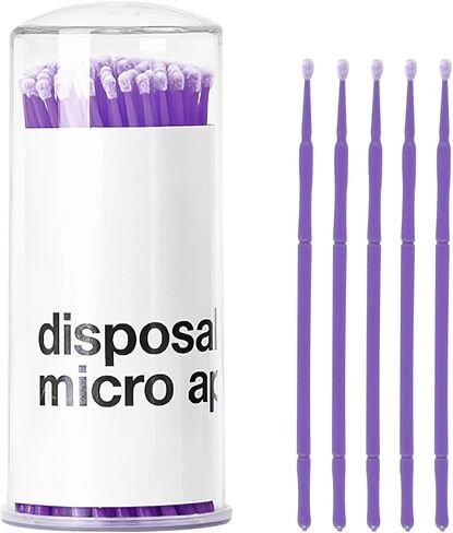 100PCS Touch Up Paint Brushes, 1.5mm Disposable Micro Applicators for Automotive Paint Chip Repair, Mini Paint Repair Brush for Vehicle Detailing, Stone Chips, Scratches (Blue) in Saudi Arabia