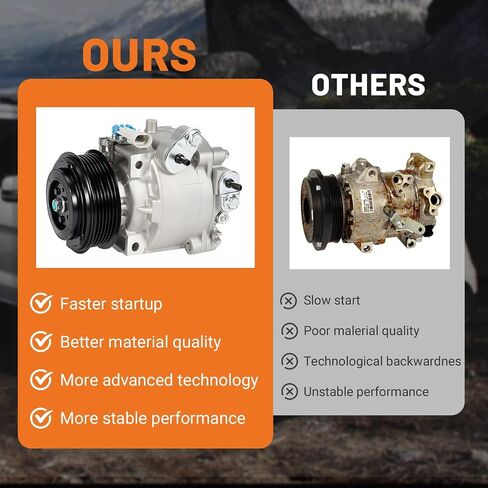 CO22301C Universal A/C ضاغط A/C مع نوبات القابض لعام 2013-2021 Buick Encore All Engine ، 2020-2021 ENCORE GX 1.2L/1.3L ، 2013-2020 CHEVROLET SONIC in Saudi Arabia