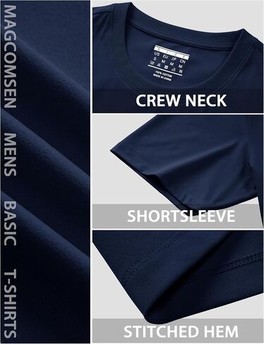 Magcomsen Mens Therts Short Sereve Upf 80+ حماية من أشعة الشمس رطبة خفيفة الوزن فتي in Saudi Arabia