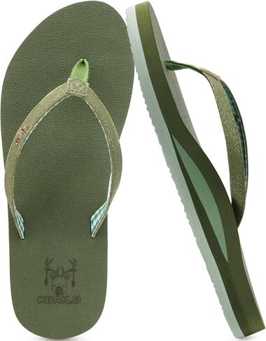 KuaiLu Womens Arch Support Flip Flops Comfortable Yoga Mat Slip on Summer Beach Walking Thong Cushion Sandals in Saudi Arabia