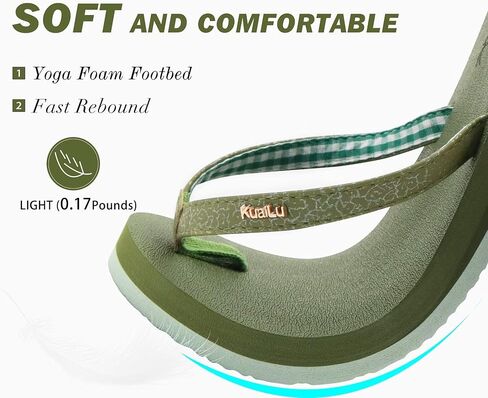 KuaiLu Womens Arch Support Flip Flops Comfortable Yoga Mat Slip on Summer Beach Walking Thong Cushion Sandals in Saudi Arabia