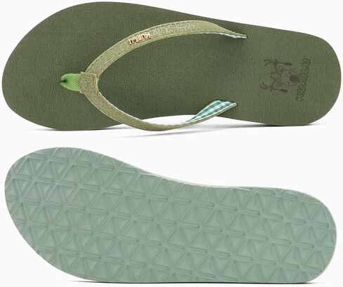 KuaiLu Womens Arch Support Flip Flops Comfortable Yoga Mat Slip on Summer Beach Walking Thong Cushion Sandals in Saudi Arabia