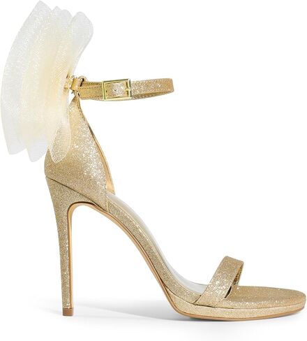 أحذية DREAM PAIRS النسائية ذات الكعب العالي للنساء مفتوحة من الأمام وشريط الكاحل قابل للتعديل وصنادل بكعب عالٍ وحفلات الزفاف وحفلات الزفاف، مقاس 7.5، عارية، SDHS2334W-NEW in Saudi Arabia