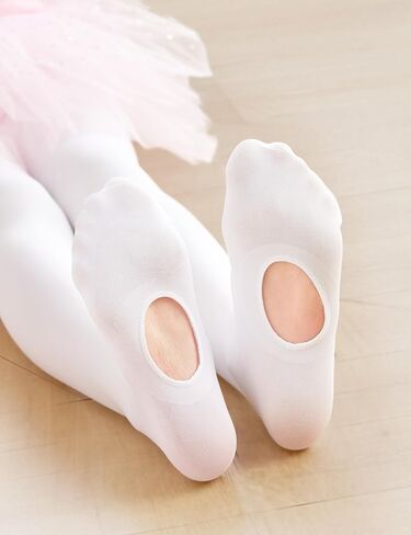 Girls Tights Ballet Dance Tights Students Ultra Soft Pro Convertible Transition Tights for Kids/Women/Toddler in Kuwait