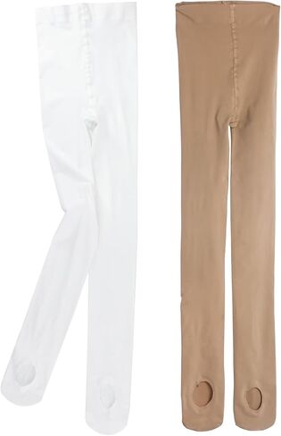 Girls Tights Ballet Dance Tights Students Ultra Soft Pro Convertible Transition Tights for Kids/Women/Toddler in Kuwait