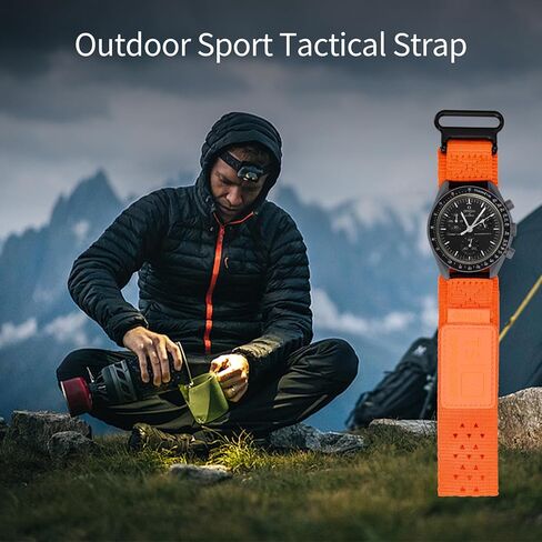 TStrap Nylon Sport Watch Band - Black Quick Release Watch Straps for Men Women - Athletic Military Smart Watch Bracelet Replacement - Correa para Reloj Hombre - 18mm 20mm 22mm in Kuwait