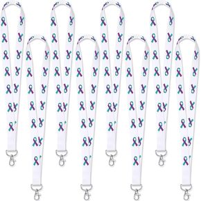 24 PCS Heart Health Awaysness Lanyard Red Ribbon Week تزود بأمريكان صحة القلب عناصر هدية مسمة سلسلة معرف السلسلة الرئيسية لحملات حملات جمع التبرعات مجموعات الدعم in Kuwait