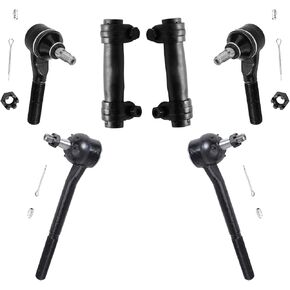 Detroit Axle - طقم نهايات قضيب التعادل الأمامي لـ Chevy S10 Blazer GMC Jimmy Sonoma Isuzu Hombre ، 4 روابط نهاية قضيب داخلية ومرم in Saudi Arabia