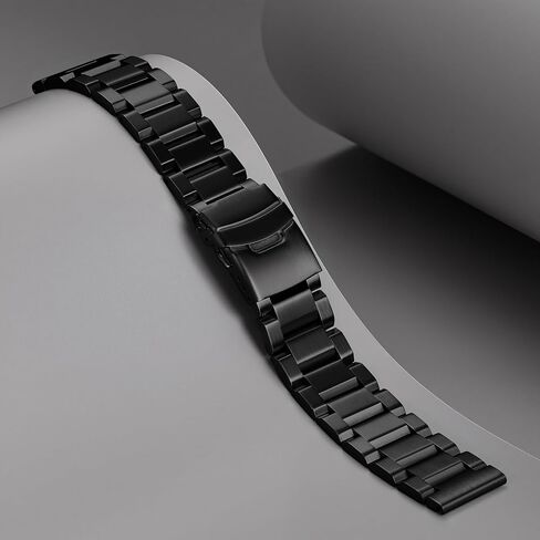 Nelumbo Watchband Classic Stainless Steel Brushed Metal Watch Strap for Women Men Watch Replacement Band Double Buckle 18mm 19mm 20mm 22mm 24mm in Saudi Arabia