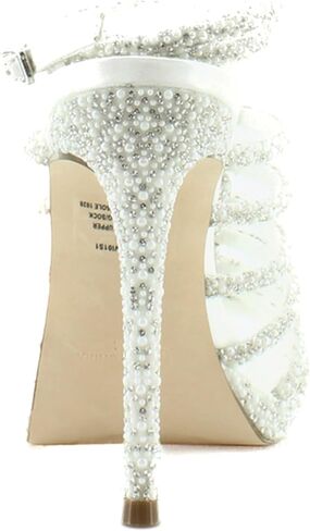 Steve Madden Women's Givinn Heeled Sandal, Pearl, 6.5 in Saudi Arabia