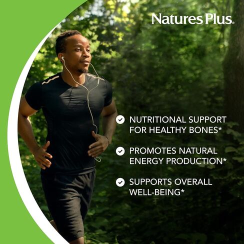 NaturesPlus Cal/Mag/VIT D3 مع فيتامين K2-60 أقراص قابلة للمضغ - نكهة الشوكولاتة - الكالسيوم والمغنيسيوم وفيتامين D3 وK2 مكمل لدعم صحة العظام - 30 وجبة in Saudi Arabia