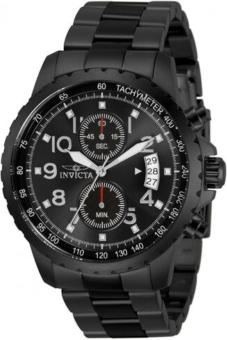 Invicta Men's 13787 Specialty Chronograph Black Dial Black Ion-Plated Stainless Steel Watch in Saudi Arabia