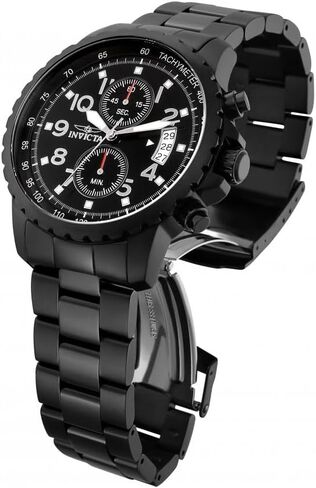 Invicta Men's 13787 Specialty Chronograph Black Dial Black Ion-Plated Stainless Steel Watch in Saudi Arabia