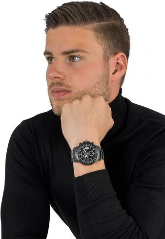Invicta Men's 13787 Specialty Chronograph Black Dial Black Ion-Plated Stainless Steel Watch in Saudi Arabia