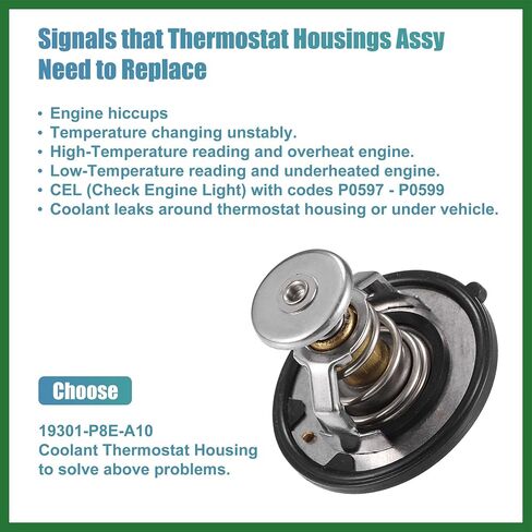 Motoforti No.19301-P8E-A10 Car Engine Toolant Thermostat Assembly for Honda Pilot 2003-2015 Long-Lasting in Kuwait
