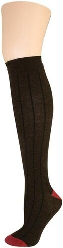 Memoi الساخنة Pinstripe Cotton Blend Sock High Sock in Saudi Arabia