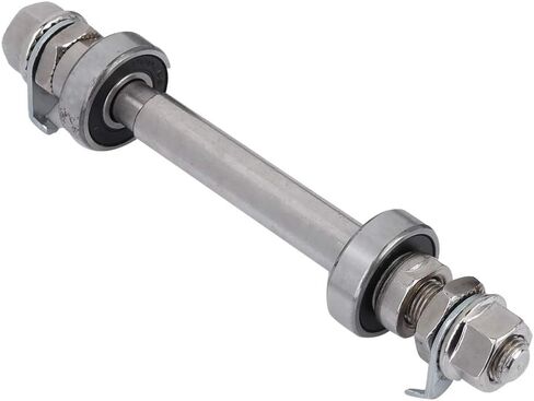 Bicycle Wheel Hub Axle Bike Parts Front Rear Axle Solid Shaft Kit Replacement Bicycle Accessories for Mountain Bike Front Rear(Front) in Saudi Arabia