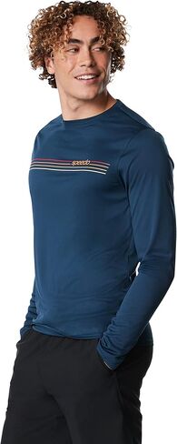 Speedo Men's Uv Swim Shirt Graphic Long Sleeve Tee (White, XX-Large) in Saudi Arabia