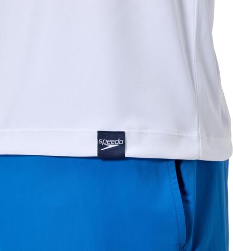 Speedo Men's Uv Swim Shirt Graphic Long Sleeve Tee (White, XX-Large) in Saudi Arabia