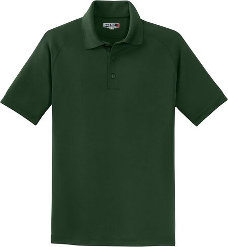Sport-Tek للجنسين منطقة الجافة Raglan Polo | قميص قصير الأكمام القصير للرجال والنساء ، قمة للعمل والتنس والغولف in Saudi Arabia