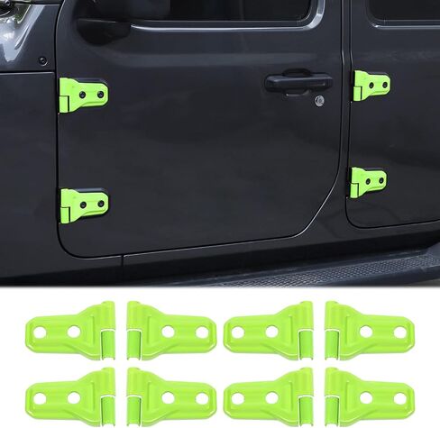 8PCS Door Hinge Cover Trim Accessories for 2018-2024 Jeep Wrangler JL JLU for 2020-2024 Jeep Gladiator JT (Black) in Saudi Arabia